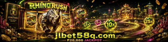 JLBET slot world banner with reel-focused gaming artwork